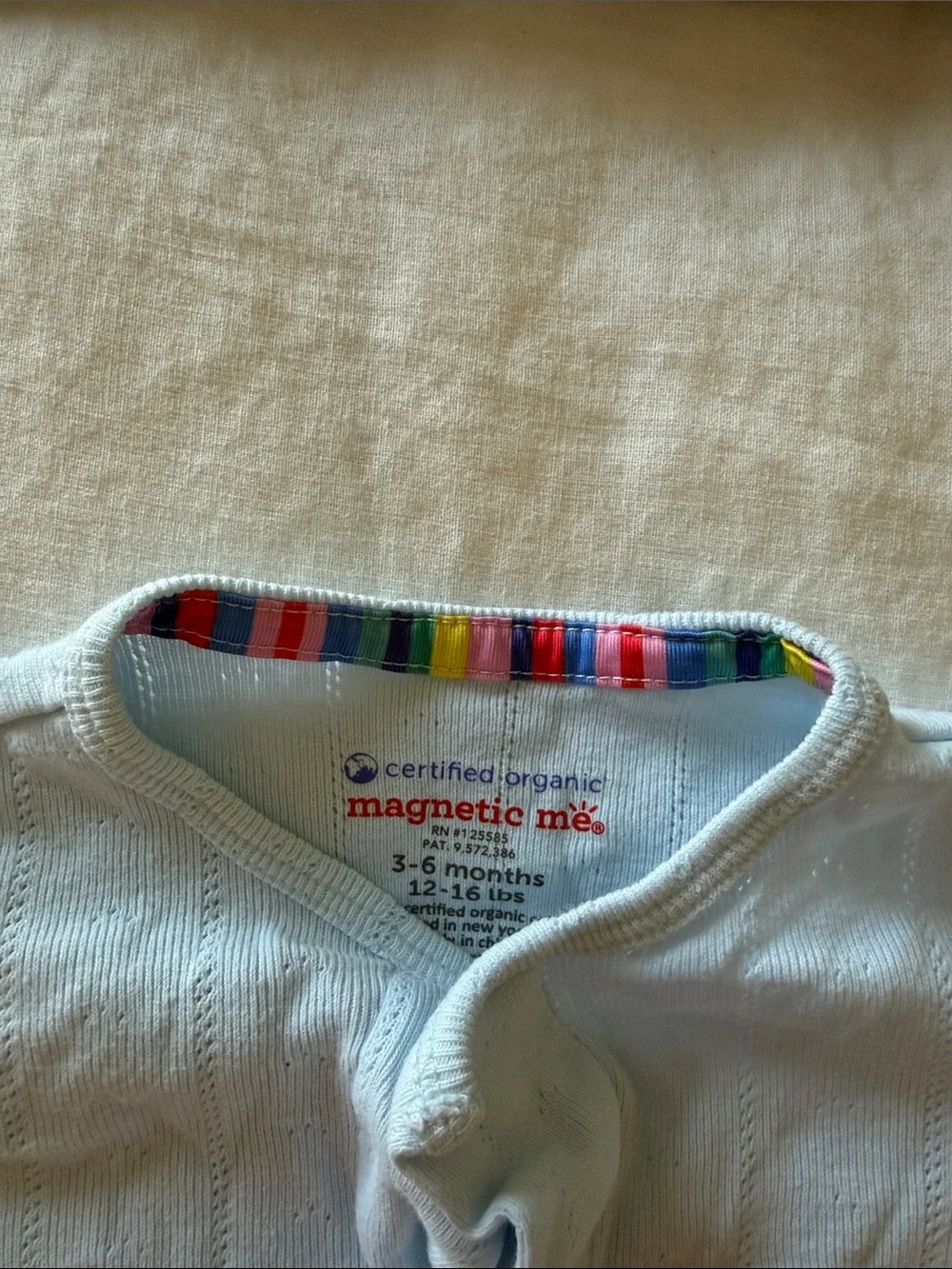 Magnetic Me Organic Cotton Pointelle Footie